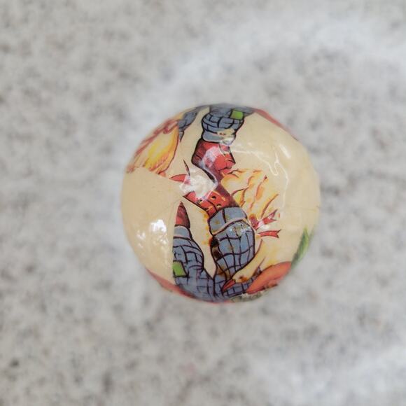 VTG Paper Maché Decoupage German Boy Goose Mini Christmas Ornament Ball Bauble - Picture 6 of 16
